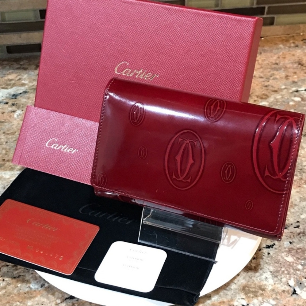Red Cartier Happy Birthday Wallet - Full Inclusion